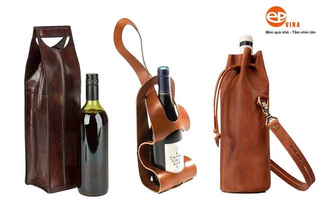 Túi đựng rượu bằng da có thiết kế độc đáo