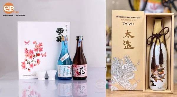 Hộp quà rượu Sake mẫu 1
