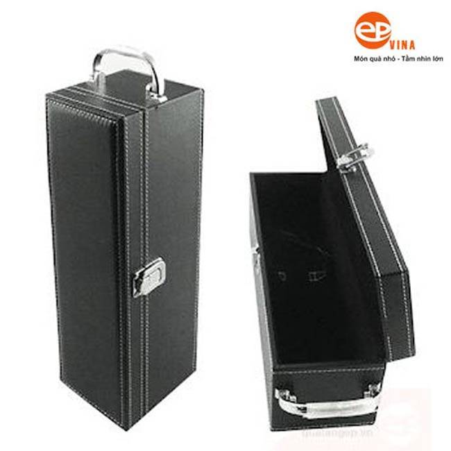Hộp da rượu vang đơn Hộp da rượu vang đơn