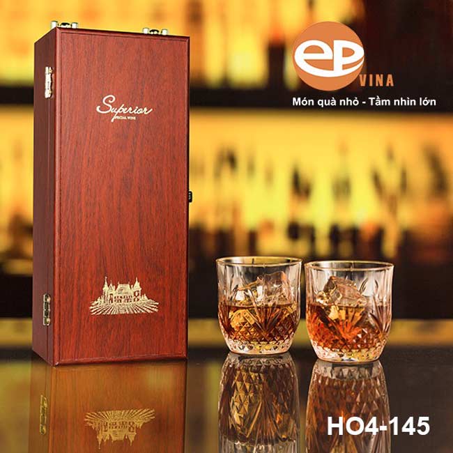 Hộp đựng rượu vang bằng gỗ sơn mài đơn Hộp đựng rượu vang bằng gỗ sơn mài đơn