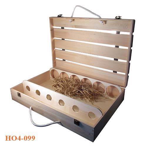 Hộp rượu gỗ 6 chai đơn giản nhưng rất đệp mắt Hộp rượu gỗ 6 chai đơn giản nhưng rất đệp mắt