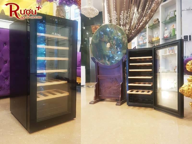 Tủ rượu ADELA - sức chứa 28 chai 4 Tủ đựng rượu vang Adela 28 chai có thiết kế đẹp mắt, chuyên dụng