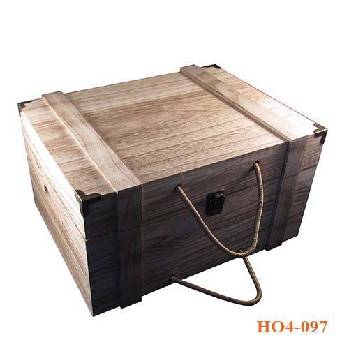 Hộp gỗ đựng rượu vang 6 chai chất lượng