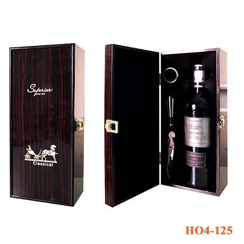 Hộp gỗ sơn mài đơn-125 Hộp gỗ sơn mài đơn-125