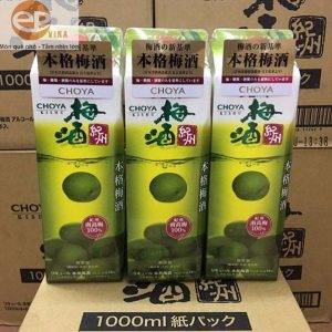 Rượu mơ hợp giấy Nhật Bản choya xanh Choya Umeshu