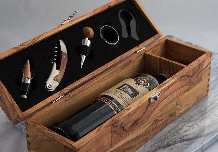 hộp gỗ đựng chai rượu